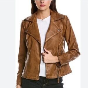 Max Studio faux leather jacket size medium